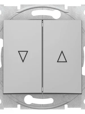 Sedna - Spínač jednopólový ovládače žaluzií, řazení 1+1, mech. blokování, Aluminium *SDN1300360 Schneider Akce