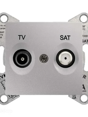 Speciální Cena Sedna - Zásuvka TV/SAT koncová 1dB, Aluminium *SDN3401660 Schneider