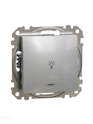 Sedna D/E - Tlačítko 1/0So "světlo" orientační kontrolka Aluminium *SDD113132L Schneider Nakupujte Hned