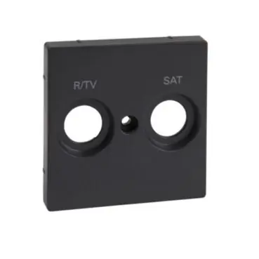 Merten - Centrální deska označená R/TV+SAT pro anténní zásuvku, System M, Antracit *MTN299214 Schneider Akční Cena
