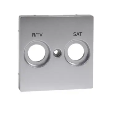 Originální Merten - Centrální deska označená R/TV+SAT pro anténní zásuvku, System M, Aluminium *MTN299260 Schneider