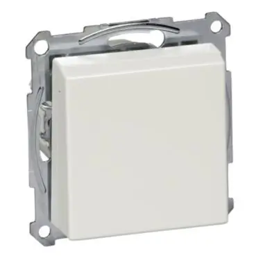 Merten - Zásuvka 250V/16A SCHUKO, bezšroubová, s víčkem IP20, System M, Polar *MTN2311-0319 Schneider Nejlepší Cena