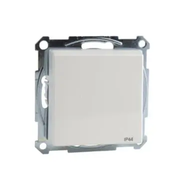 Merten - Zásuvka 250V/16A SCHUKO, bezšroubová, s víčkem IP44, System M, Polar *MTN2314-0319 Schneider Sezónní Sleva
