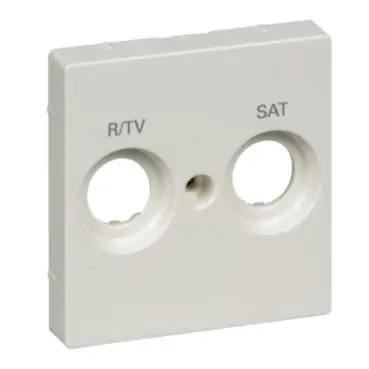 Merten - Centrální deska označená R/TV+SAT pro anténní zásuvku, System M, Polar *MTN299819 Schneider Nejlepší Cena