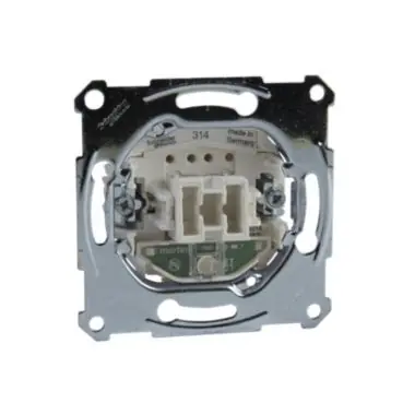 Merten - Mechanismus ovládače tlačítkového s orientační kontrolkou řazení 1/0 So, 10A *MTN3160-0000 Schneider Super Cena