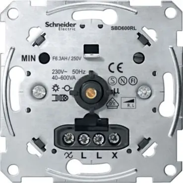 Levný Merten - Mechanismus stmívače pro ohmickou/induktivní zátěž (40-600 W/VA) *MTN5133-0000 Schneider