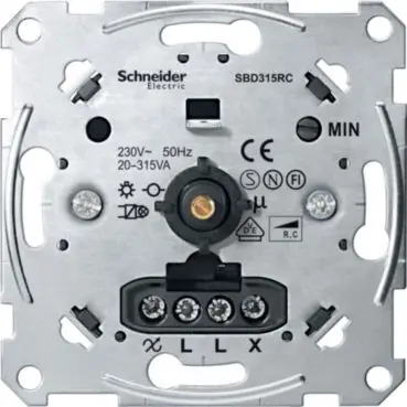 Nejlepší Volba Merten - Mechanismus otočného stmívače pro kapacitní zátěž (20-315 W) *MTN5136-0000 Schneider