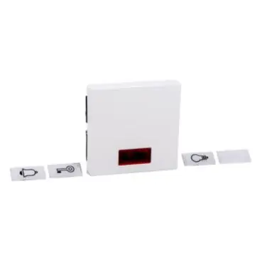 Merten - Kryt spínače s otvorem pro popisek, System M, Active *MTN432825 Schneider Must-Have