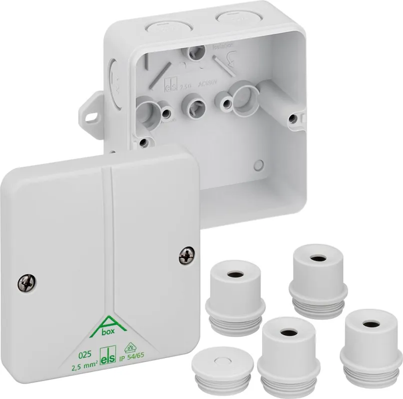 Časově Omezené Spelsberg Abox m 025 AB-L Rozbočovací krabice, druh krytí IP54/IP65 , max. průřez vodiče 2,5?, rázová houževnatost IK07, třída ochrany II, Ui 690V AC, VDE, bez obsahu halogenů *80890701
