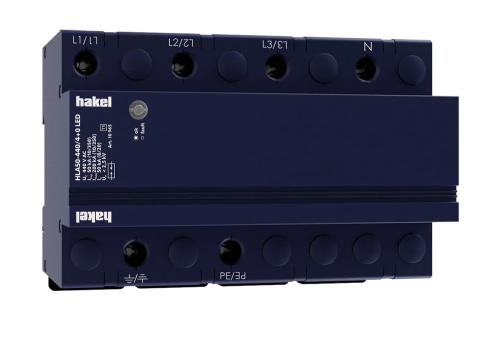 Hakel *HLA50-440/4+0 LED ochrana před přepětím SPD typ 1 Horká Nabídka