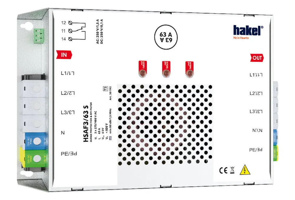 Hakel *HSAF3/63 S ochrana před přepětím SPD typ 3 s VF filtrem Nakupujte Hned