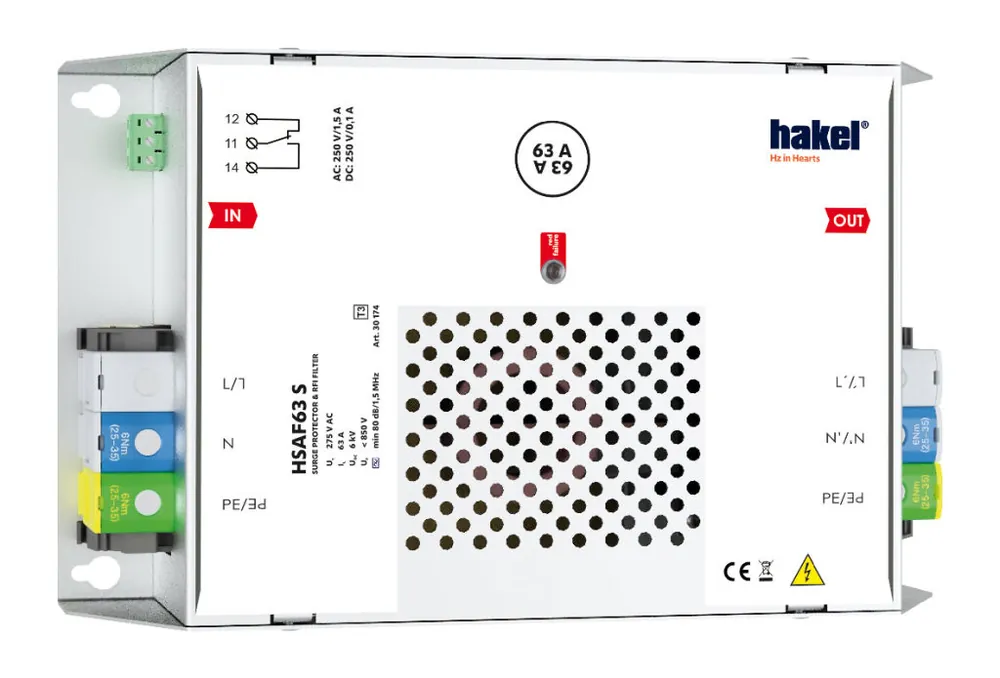 Hakel *HSAF63 S ochrana před přepětím SPD typ 3 s VF filtrem Sleva