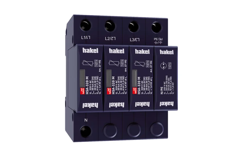 Levný Hakel *HSA-320/3+1 M ochrana před přepětím SPD typ 2+3