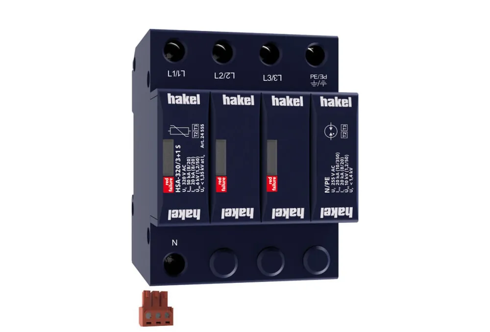 Hakel *HSA-320/3+1 S ochrana před přepětím SPD typ 2+3 Vrácení Zdarma