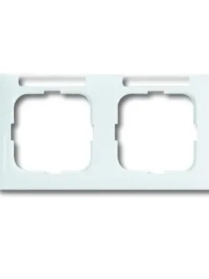 Ověřený ABB REFLEX SI Rámeček 2CKA001754A4060 s popisovým polem, dvojnásobný, vodorovný, kanálový, alpská bílá