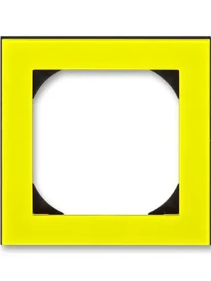Novinka ABB LEVIT Rámeček 3901H-A05510 64 jednonásobný s otvorem 55x55, žlutá/kouřová černá