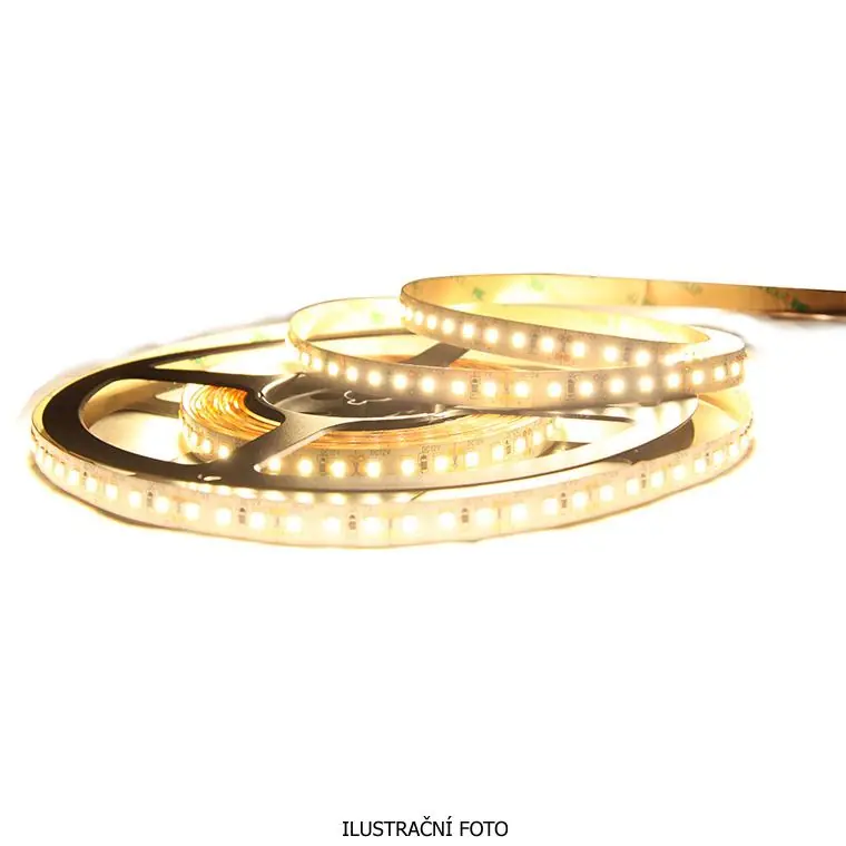 Vrácení Zdarma MCLED LED PÁSEK SMD2835 WW, 120LED/M 9,6W/M DC 12V 800LM/M CRI90 IP20 8MM 5M ML-121.840.60