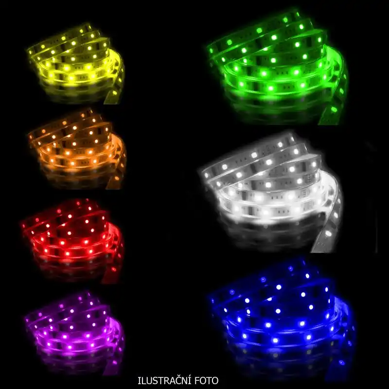 MCLED LED PÁSEK SMD5050, 14,4W/60LED/M, 24VDC, IP68, Š.13MM, RGB Speciální Cena