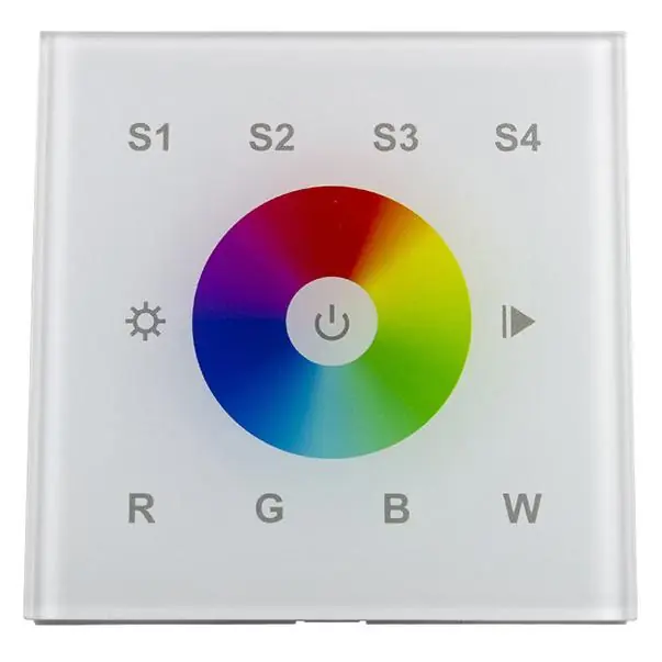 MCLED OVLADAČ RF2820B-W, NÁSTĚNNÝ, RBGW 1 KANÁLY ML-910.843.22.0 Horká Nabídka