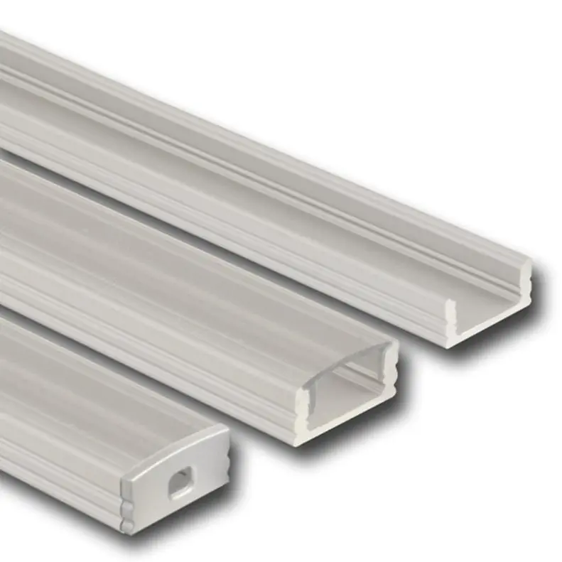 MCLED PROFIL AL PŘIS. 17X8MM ČIRÝ DIFUZOR KOMPLET 1M ML-761.023.02.1 Rychlé Dodání