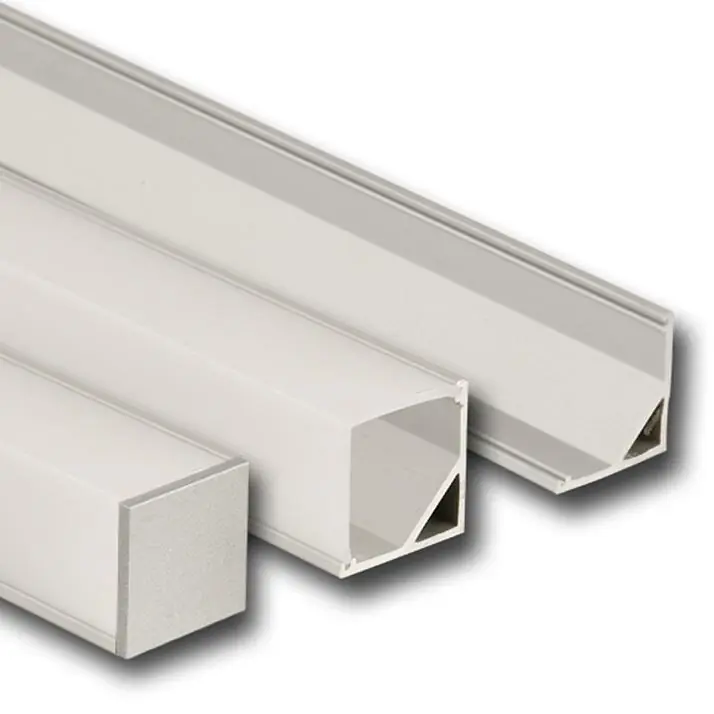 MCLED PROFIL AL PŘIS. ROHOVÝ 16X16MM MATNÝ DIFUZOR KOMPLET 2M ML-761.048.02.2 Nejlepší Cena