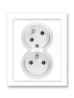Přímo Od Výrobce ABB Dvojzásuvka NEO 5513M-C02357 03