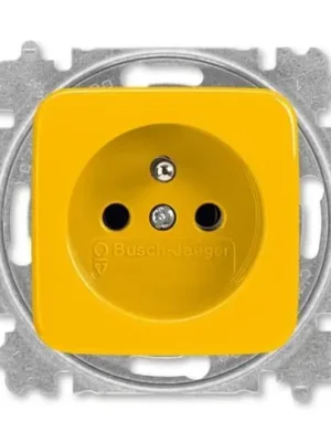 Sezónní Sleva ABB Zásuvka 5519B-A02347 Y,jednonásobná chráněná,bezšroubová