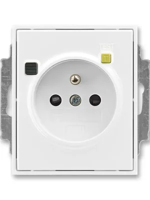 Nízká Cena ABB Zásuvka ELEMENT,TIME 5526E-A02369 03 bezpečnostní, s proudovým chráničem FI-DOS