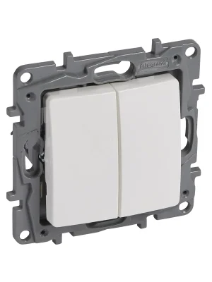 LEGRAND Vypínač NILOÉ 764508 č.1/0 dvojnásobnýbílá Nejlepší Volba