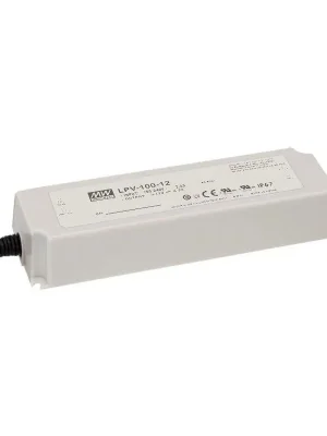 Autentický Napájecí zdroj pro LED MEAN WELL LPV-100-12 100W 12VDC IP67 90371