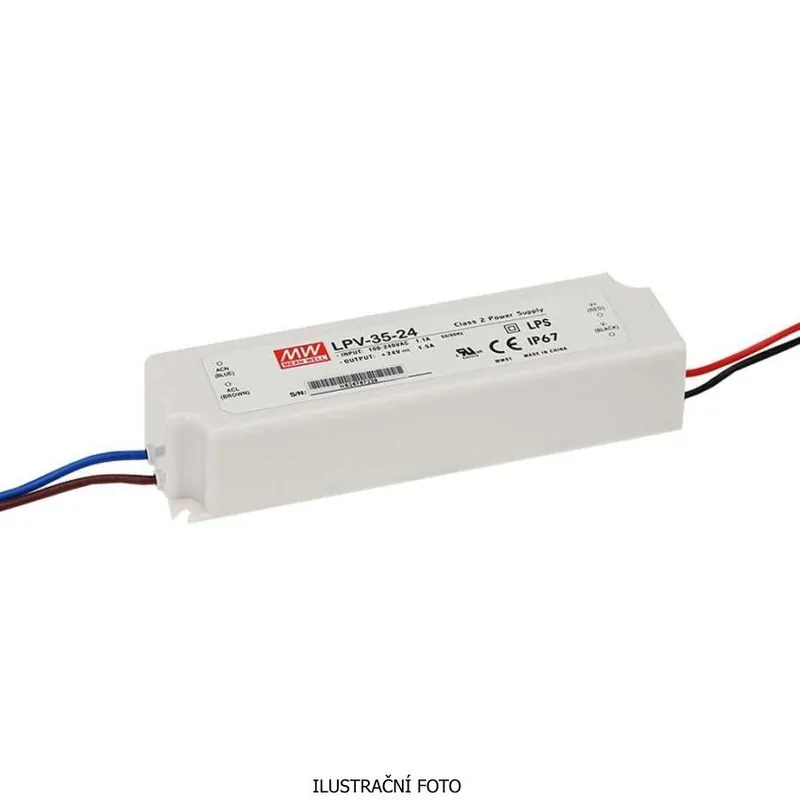 Bezpečná Platba MEAN WELL ZDROJ PRO LED LPV-35-36 36W VSTUP 90-264V AC, 127-370V DC VÝSTUP 36V 0-1.0A 11585