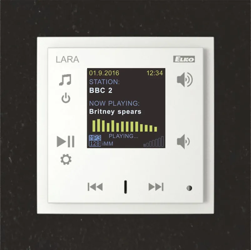 Zlevněný Radio LARA-R/PE perleťová