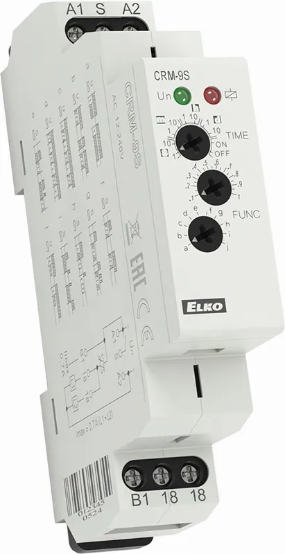 ELKO EP Relé CRM-9S 12-240VAC/DC časové multifunkční Autentický