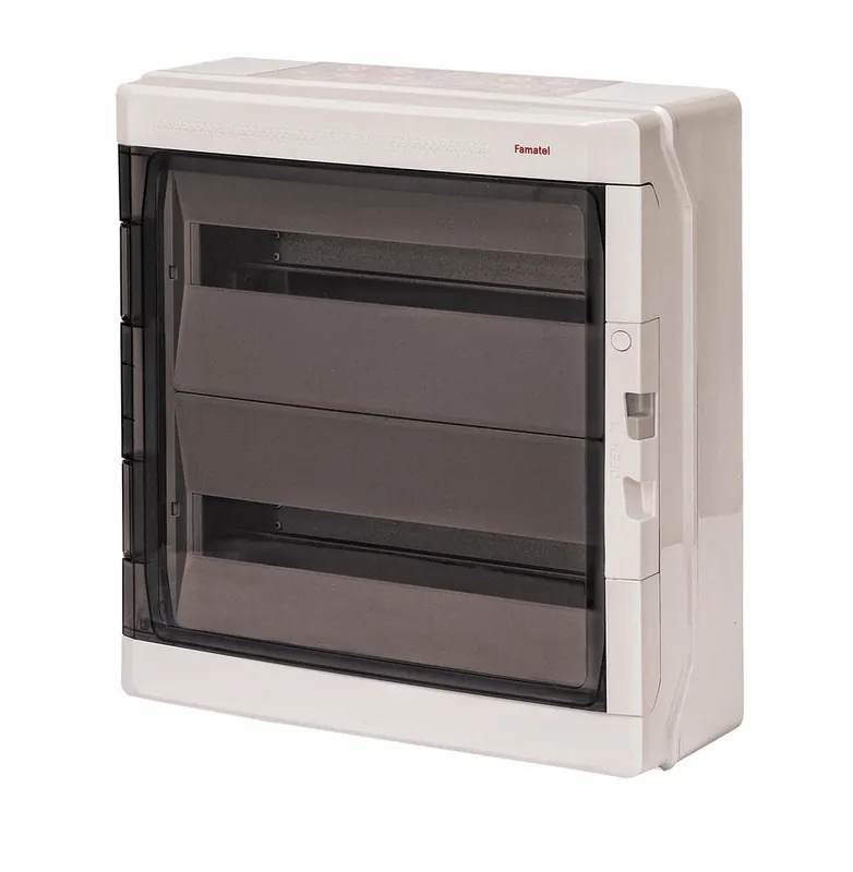 39036 Rozvodnice AcquaPLUS 39036 IP65, 36mod. (2x18), na omítku, průhl. dveře, 464x430x160mm Přímo Od Výrobce
