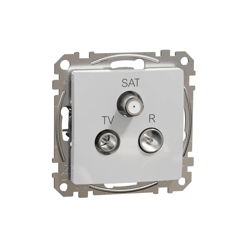Dokud Zásoby Vydrží SDD113481 Sedna D/E - TV-R-SAT zásuvka koncová 4dB, Aluminium