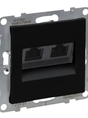 721451 SUNO ČERN.2XRJ45 CAT5E UTP LCS Nová Kolekce