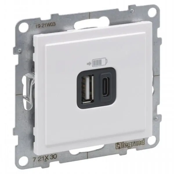 Vysoce Kvalitní 721130 SUNO NABÍJEČKA USB A+C BÍLÁ