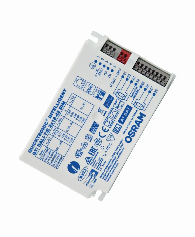Autentický OSRAM Předřadník QTI DALI-T/E 2x18-42W/240V
