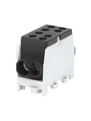 1003125 Svorkovnice rozbočovací HLAK 35 1/2 M2, 125A, 1pól., AL/CU, IP20, černá, na DIN /2080145 Výhodná Nabídka
