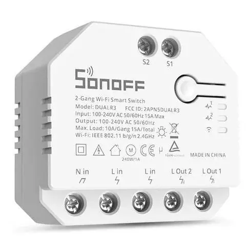 SONOFF DUAL R3 WI-FI DVOJITÝ RELÉOVÝ SMART SPÍNAČ S MĚŘENÍM SPOTŘEBY Přímo Od Výrobce
