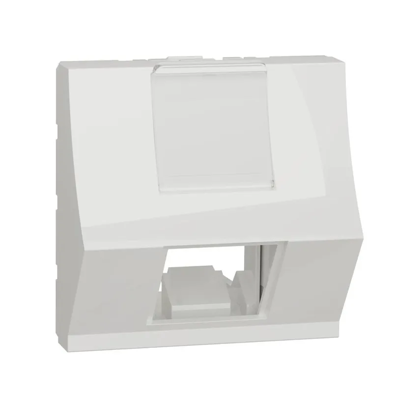 Výhodná Nabídka NU946418 Unica - Centrální deska zkosená RJ45 Keystone, 2M, Bílá