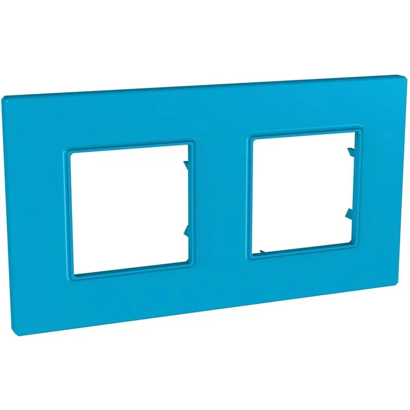 MGU4.704.26 Unica Quadro - Krycí rámeček dvojnásobný, Aqua Výprodej