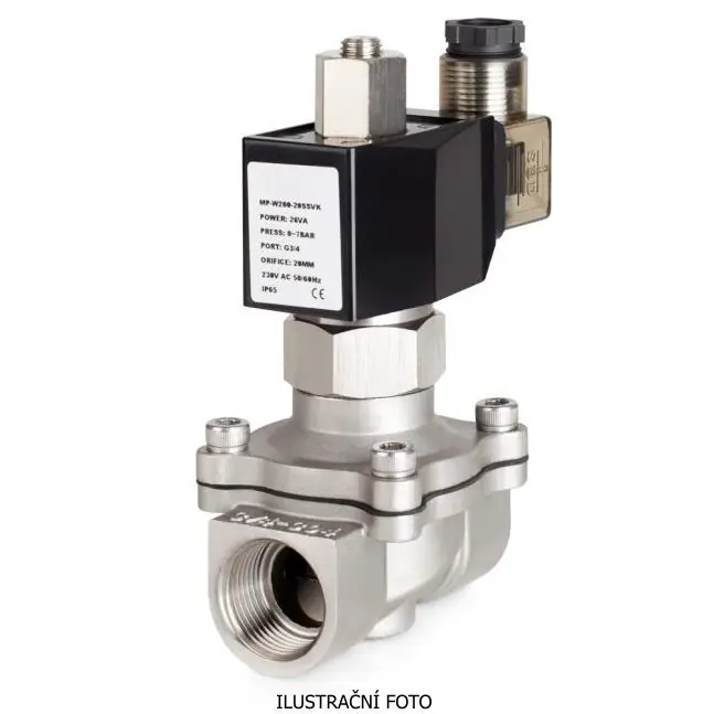 ECK MP-W20020SN-230VAC VENTIL ELEKTROMAGNETICKÝ 230VAC G3/4INCH 0-7BAR NC KVS7.6 NBR NEREZ (5364) Akční Cena