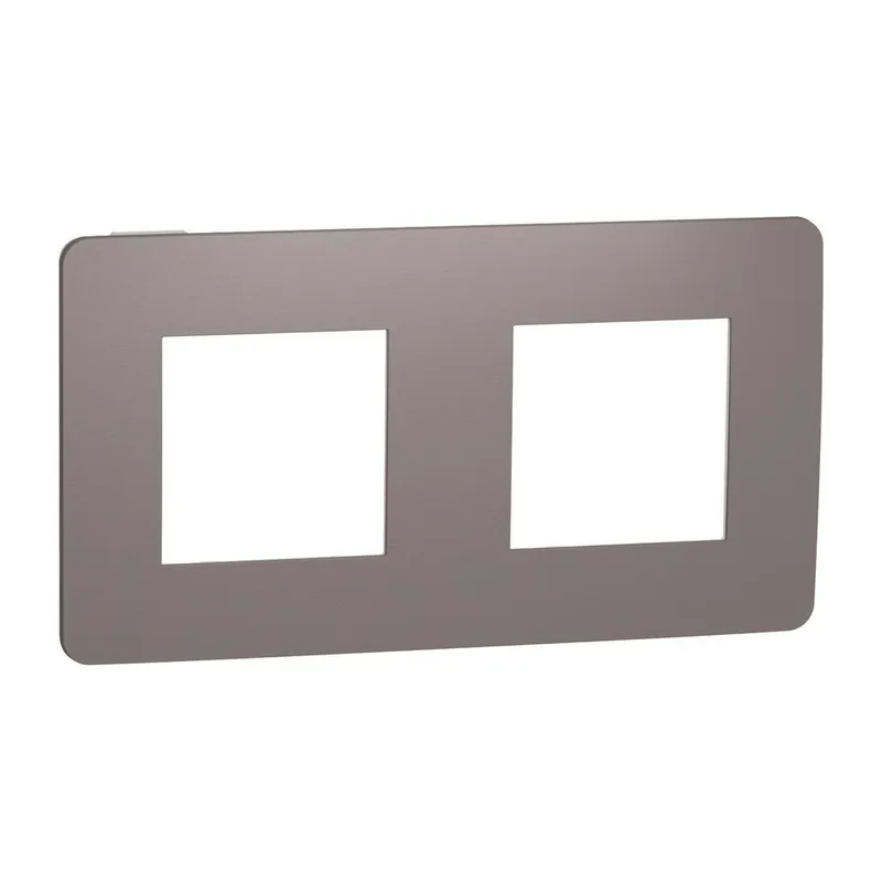 NU280416 Unica Studio Color - Krycí rámeček dvojnásobný, Chocolate/Bílý Vysoce Kvalitní