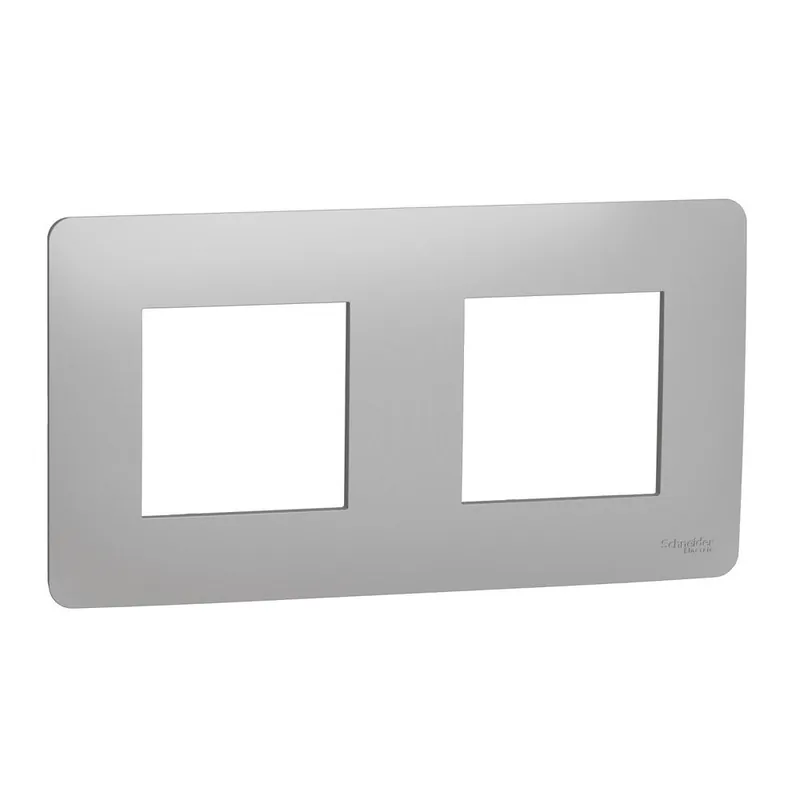 NU200430 Unica Studio - Krycí rámeček dvojnásobný, Aluminium Poslední Šance
