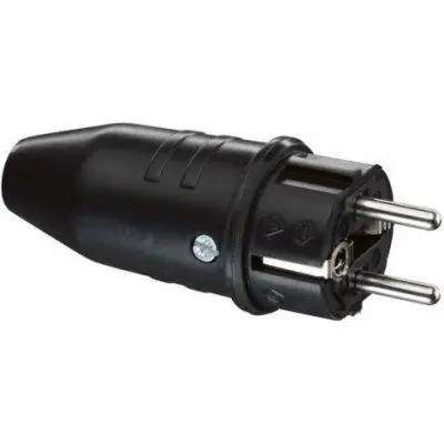 1149190 Vidlice gumová 3x2,5mm2, černá IP44 Cenově Výhodný