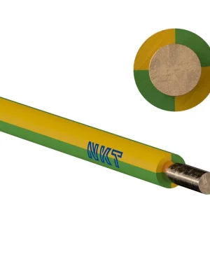 Autentický Vodič CY 6 zelenožlutý (H07V-U)