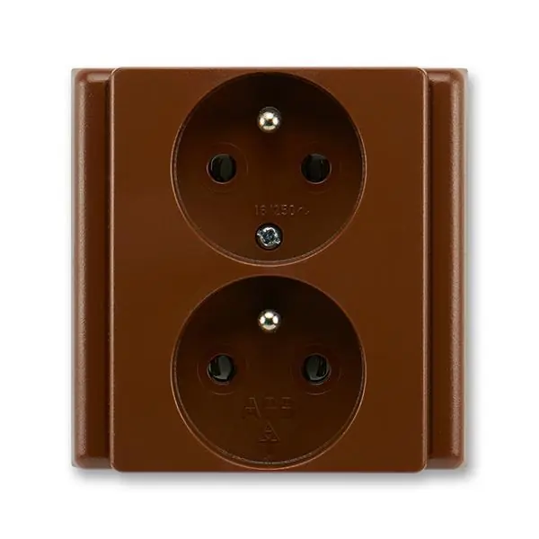 5512-2249 H3 Zásuvka dvojnásobná chráněná, 81x81 mm Top Prodej