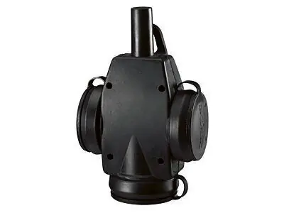 1473292 Zásuvka gumová trojitá 3x2,5mm2, černá IP44 Cenová Bomba