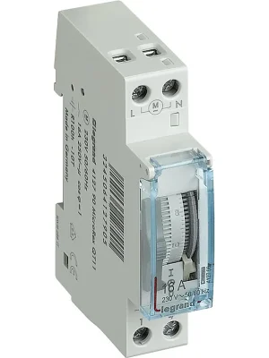 LEGRAND Hodiny spínací 412790 Analogové denní se zálohou 16A 230V IP20 Must-Have